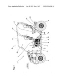 EXHAUST DEVICE OF A VEHICLE AND A UTILITY VEHICLE PROVIDED WITH THE SAME diagram and image
