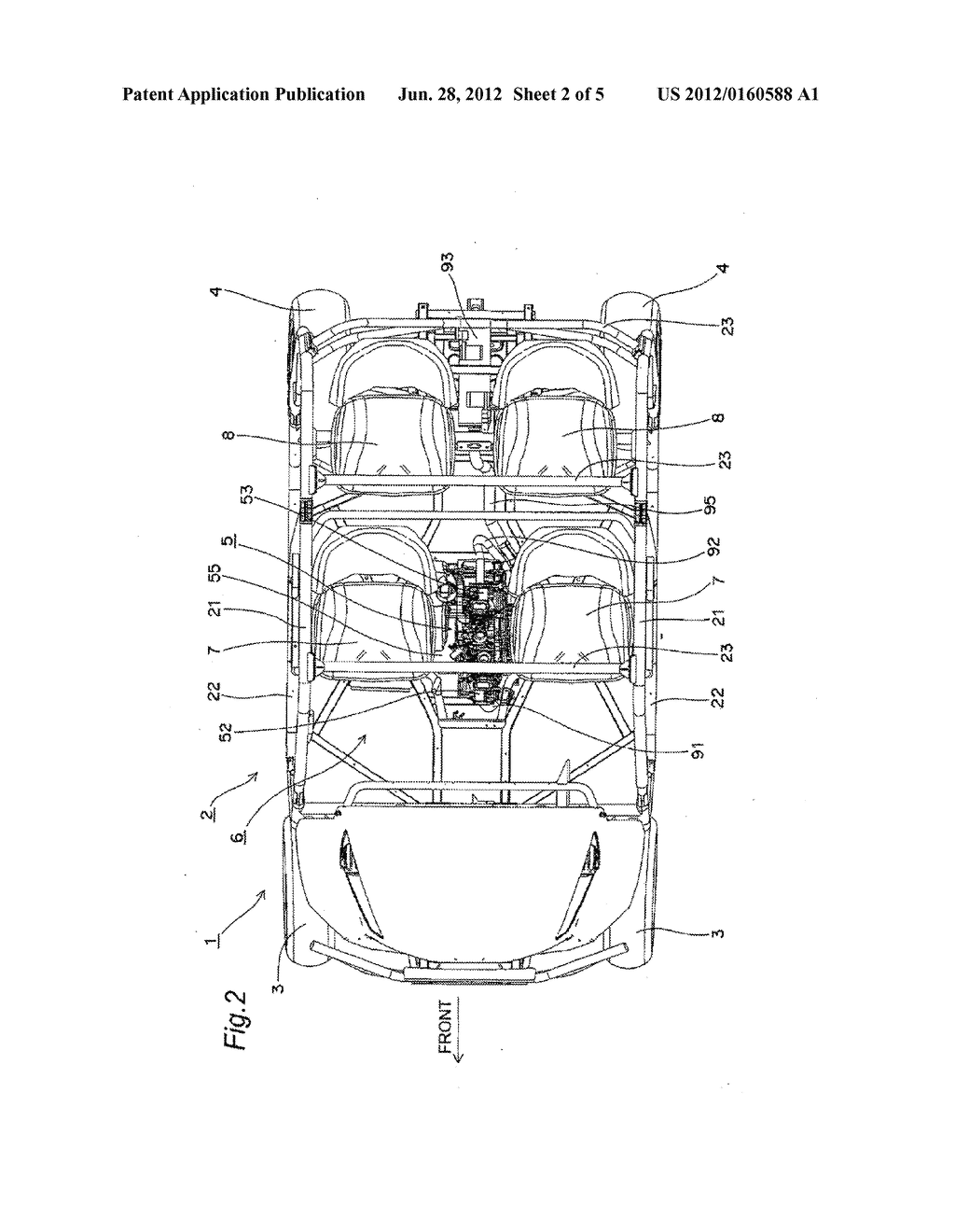 EXHAUST DEVICE OF A VEHICLE AND A UTILITY VEHICLE PROVIDED WITH THE SAME - diagram, schematic, and image 03