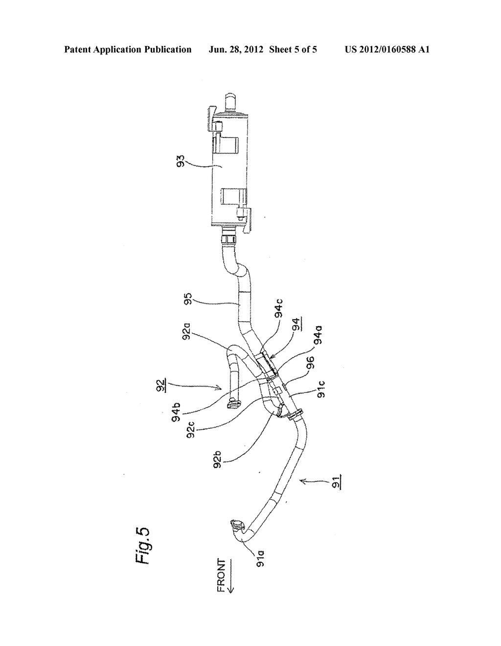 EXHAUST DEVICE OF A VEHICLE AND A UTILITY VEHICLE PROVIDED WITH THE SAME - diagram, schematic, and image 06