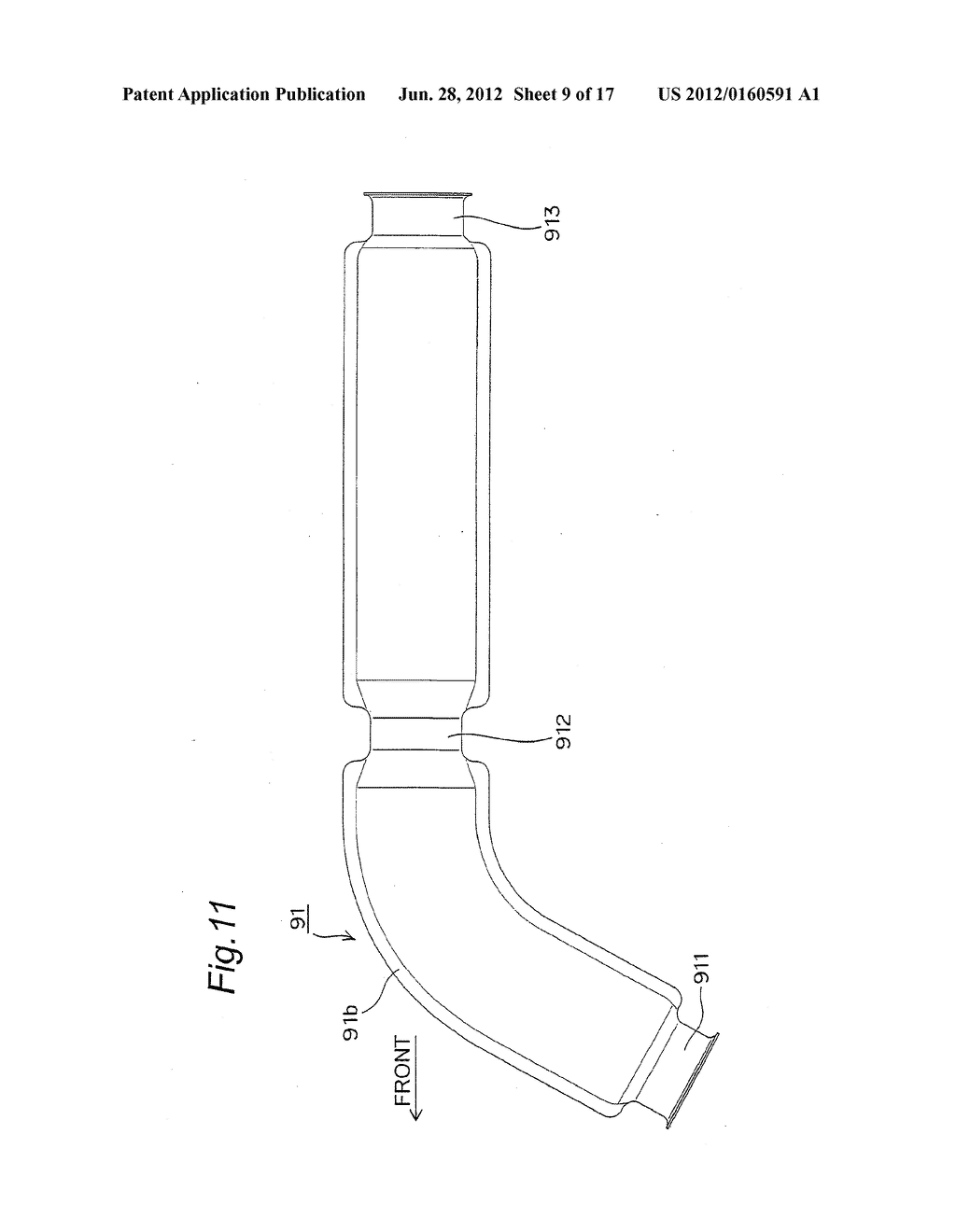 EXHAUST DEVICE OF VEHICLE AND STRADDLE-TYPE FOUR-WHEELED VEHICLE PROVIDED     WITH THE SAME - diagram, schematic, and image 10