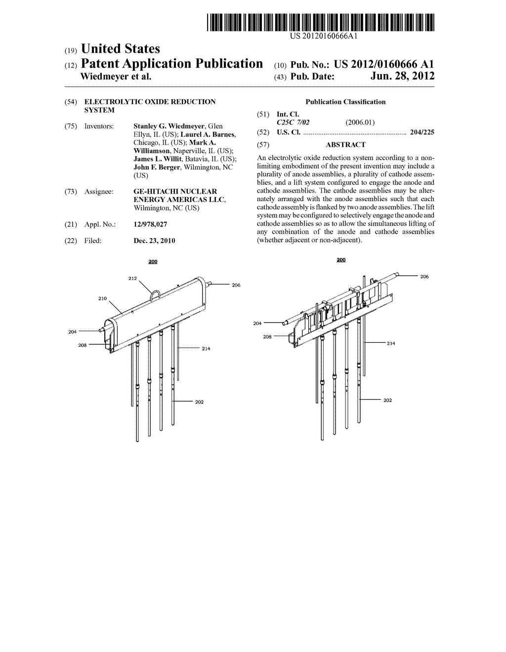 ELECTROLYTIC OXIDE REDUCTION SYSTEM - diagram, schematic, and image 01