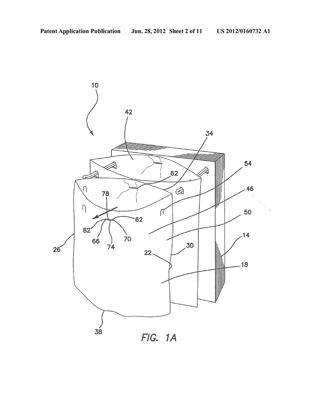 SELF OPENING BAG PACK, APPARATUS AND METHOD OF MAKING SAME - diagram, schematic, and image 03