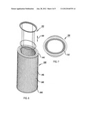 CYLINDRICAL CARTRIDGE FILTER WITH DETACHABLE CORE diagram and image