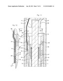 GLOW PLUG WITH A LOAD SENSING SLEEVE SURROUNDING THE HEATING ROD OUTSIDE     THE COMBUSTION CHAMBER diagram and image