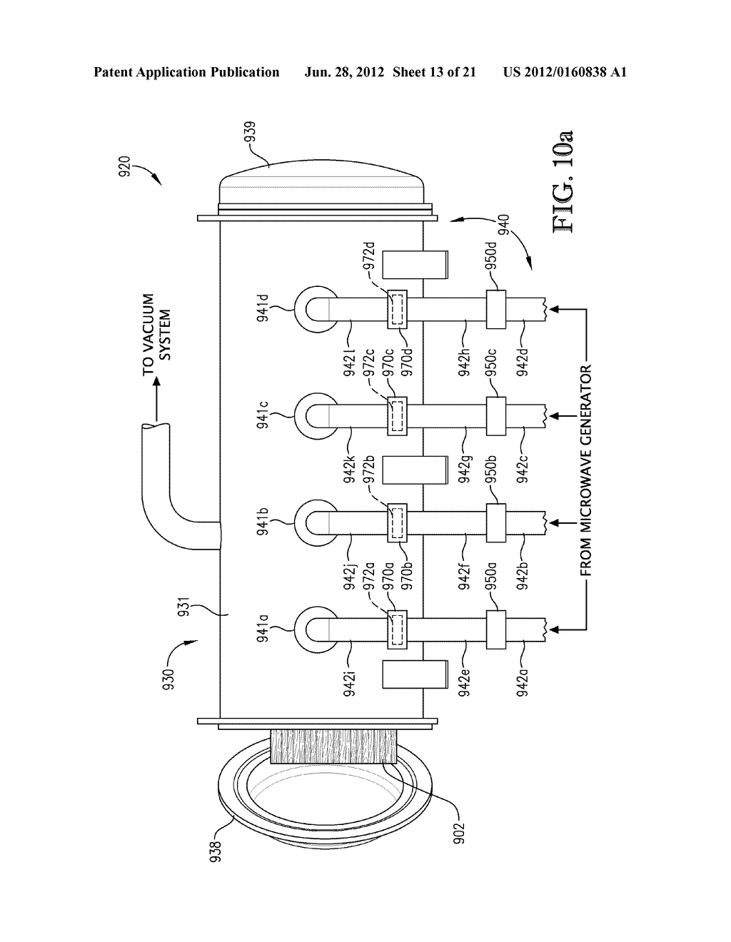 WOOD HEATER WITH ENHANCED MICROWAVE DISPERSING AND TM-MODE MICROWAVE     LAUNCHERS - diagram, schematic, and image 14