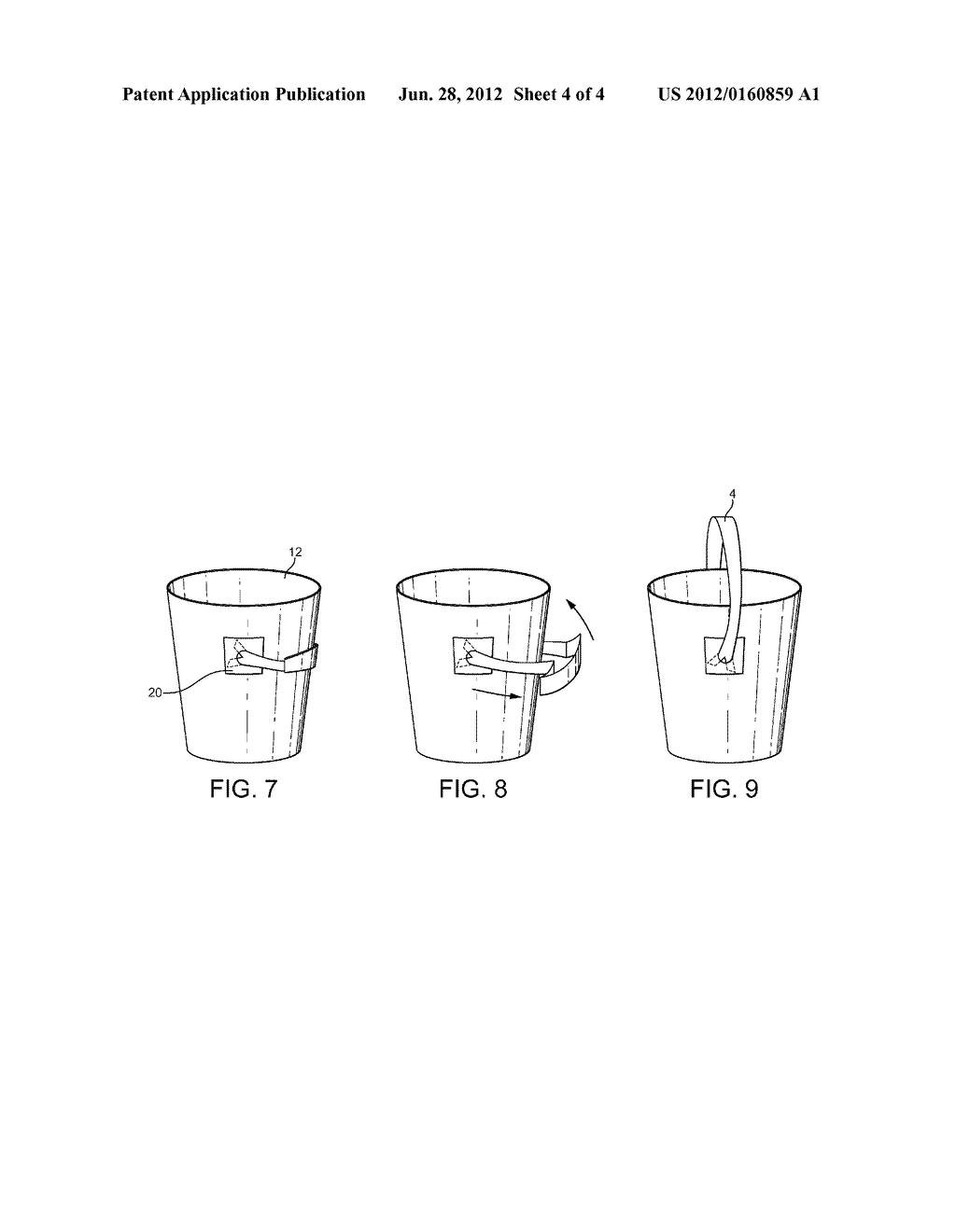 Cup Holder and Cup with Handle - diagram, schematic, and image 05