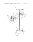 Video Camera Support Device that can be operated in two different manners diagram and image