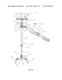 Video Camera Support Device that can be operated in two different manners diagram and image