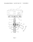 Video Camera Support Device that can be operated in two different manners diagram and image