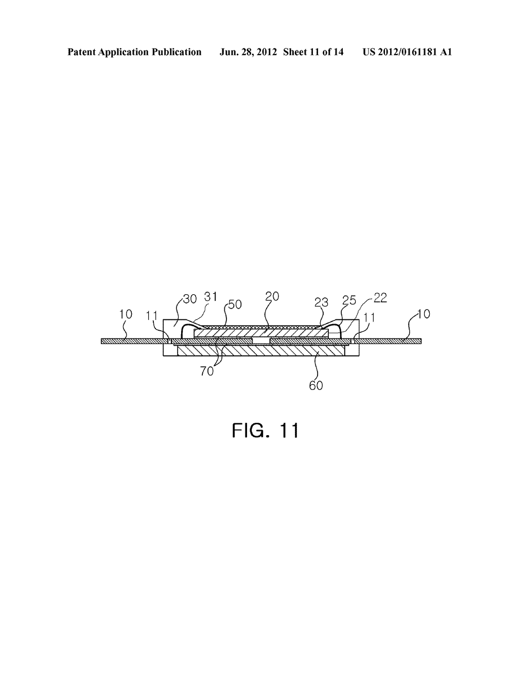 LIGHT EMITTING DEVICE PACKAGE AND METHOD OF MANUFACTURING THE SAME - diagram, schematic, and image 12