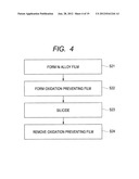 METHOD FOR MANUFACTURING A SEMICONDUCTOR DEVICE HAVING A SILICIDE REGION     COMPRISED OF A SILICIDE OF A NICKEL ALLOY diagram and image