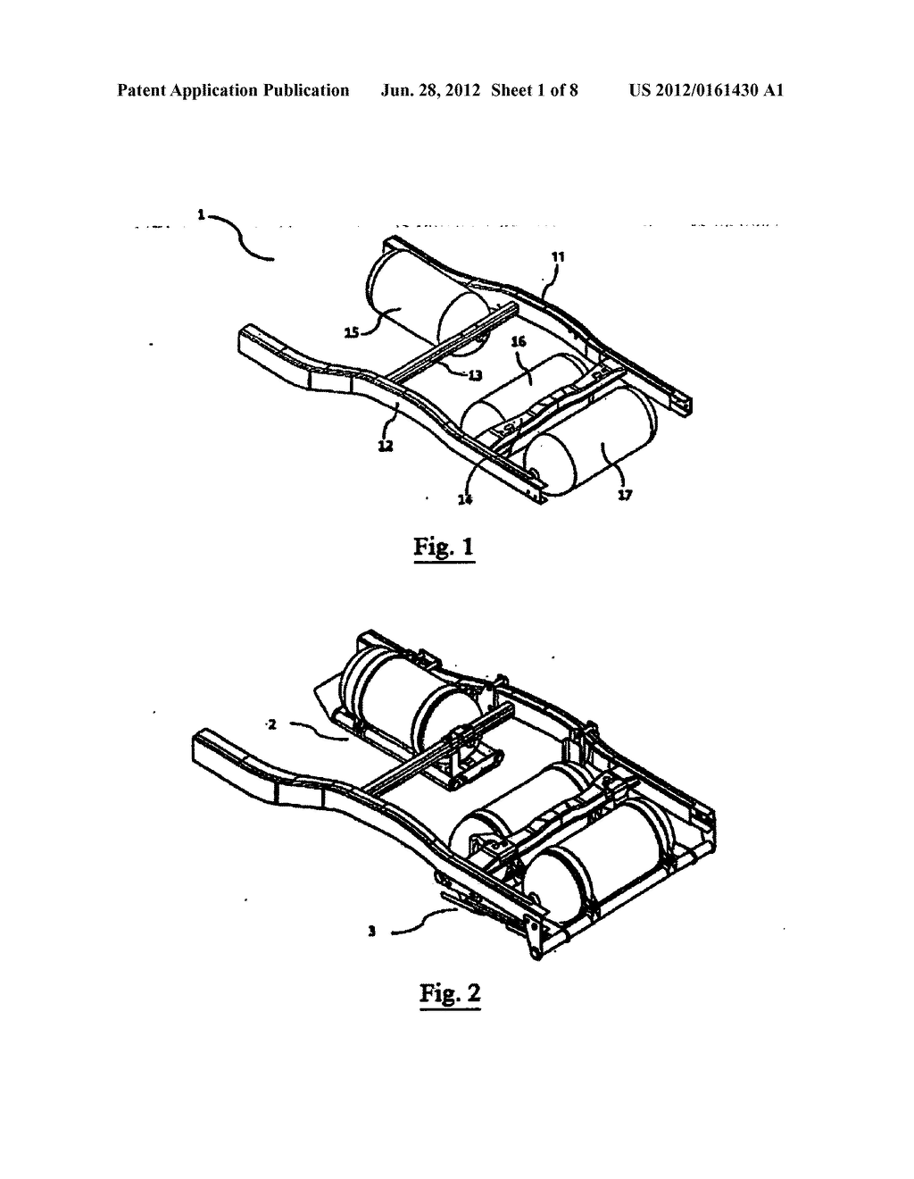 THREE - CNG (COMPRESSED NATURAL GAS) CYLINDER MOUNTING DEVICE FOR A     VEHICLE - diagram, schematic, and image 02