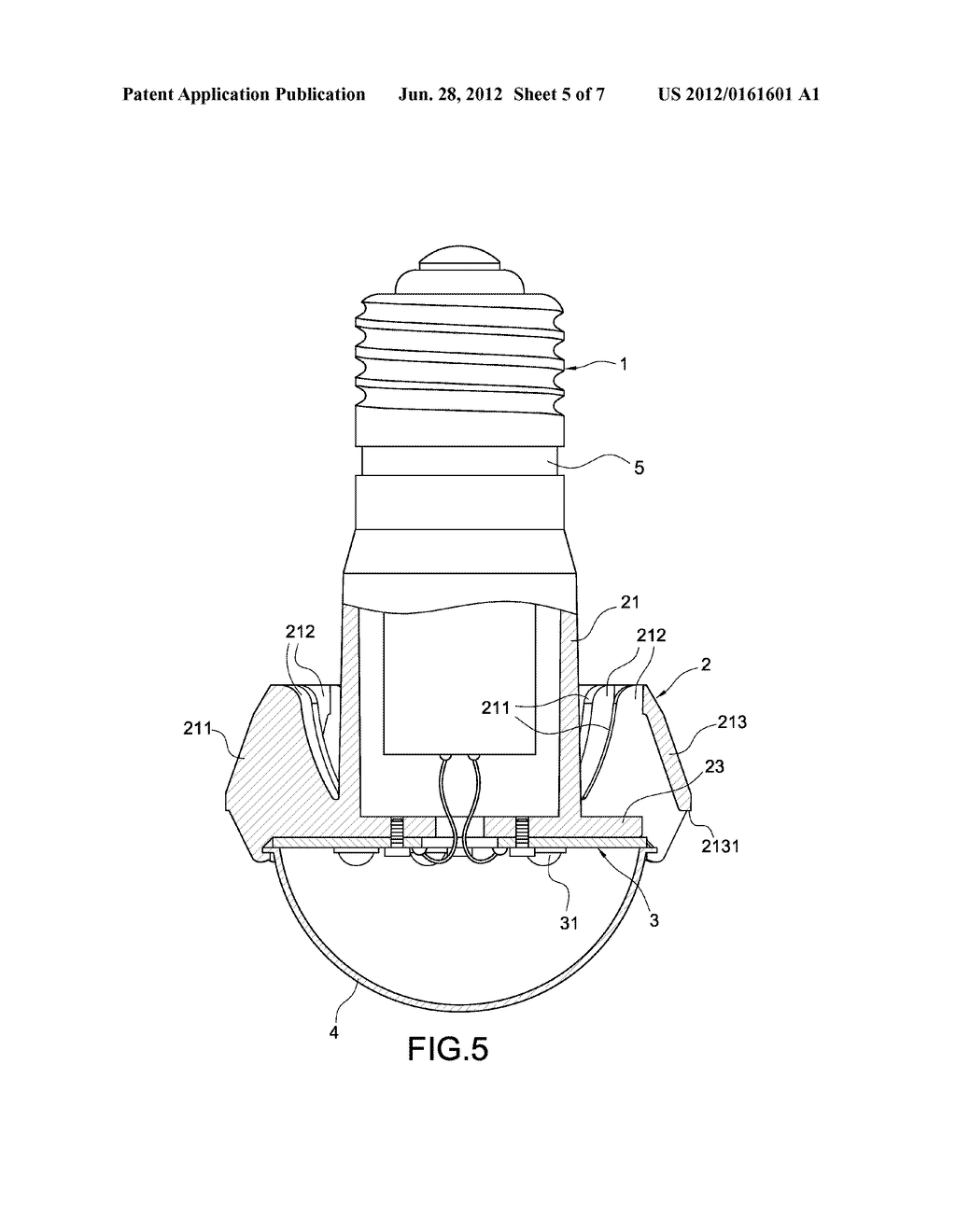 BULB-TYPE LED LAMP AND HEAT DISSIPATION STRUCTURE THEREOF - diagram, schematic, and image 06