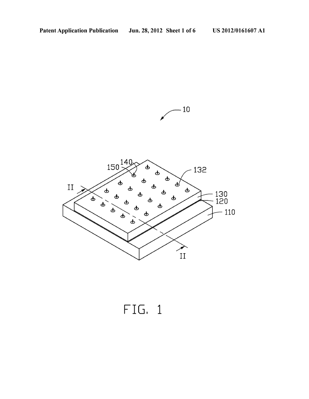 FIELD EMISSION CATHODE DEVICE AND METHOD FOR MAKING THE SAME - diagram, schematic, and image 02