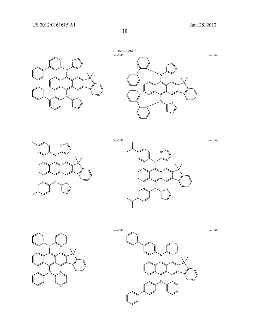 AMINOANTHRACENE DERIVATIVE AND AN ORGANIC ELECTROLUMINESCENT ELEMENT     EMPLOYING THE SAME - diagram, schematic, and image 11