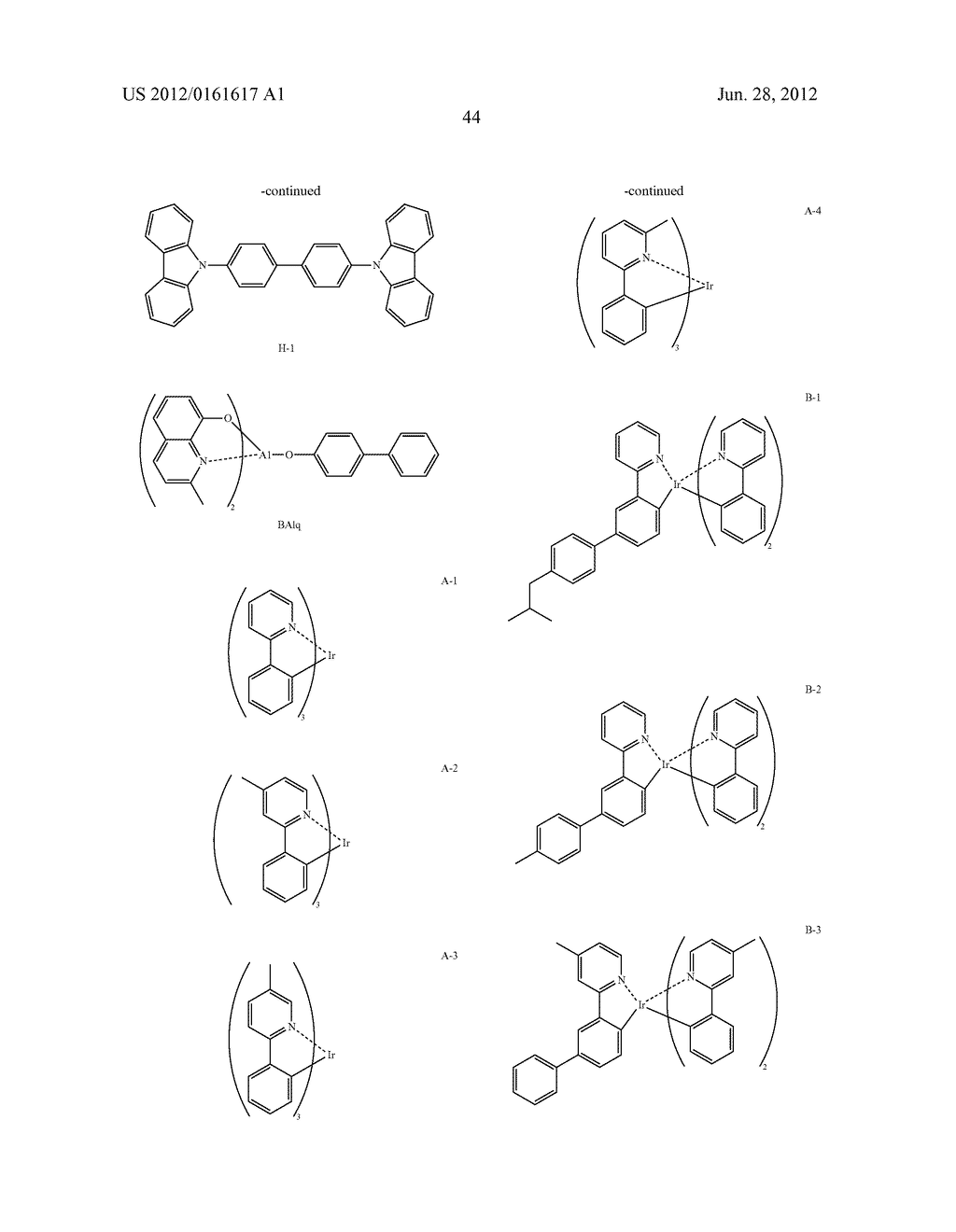 ORGANIC ELECTROLUMINESCENCE DEVICE - diagram, schematic, and image 46