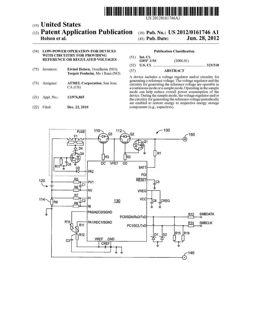 LOW-POWER OPERATION FOR DEVICES WITH CIRCUITRY FOR PROVIDING REFERENCE OR     REGULATED VOLTAGES - diagram, schematic, and image 01