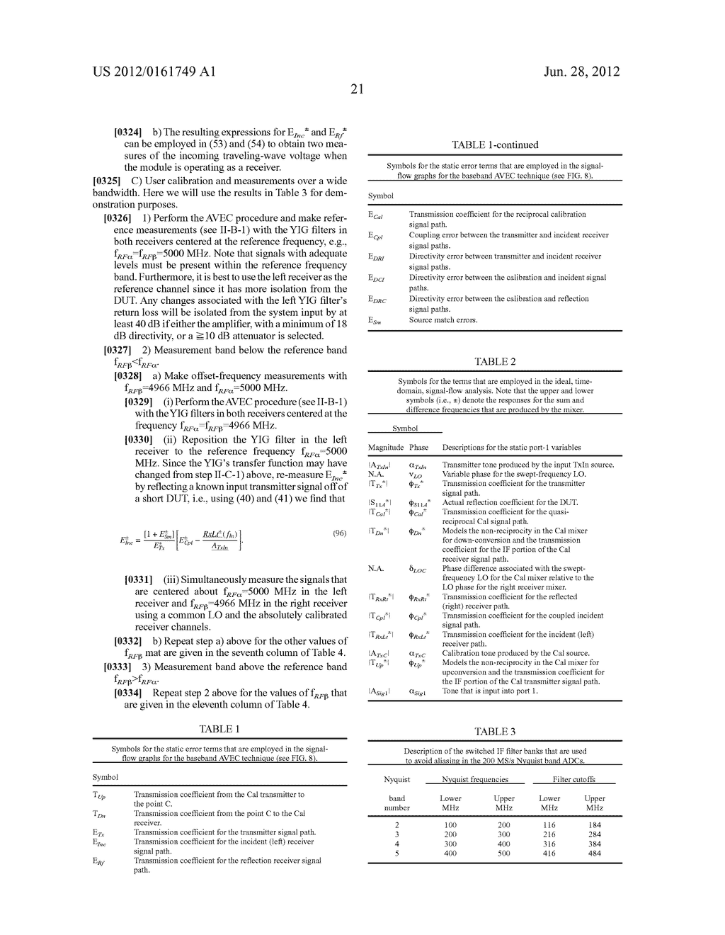 METHOD FOR MEASURING ABSOLUTE MAGNITUDES AND ABSOLUTE PHASE RELATIONSHIPS     OVER A WIDE BANDWIDTH - diagram, schematic, and image 36