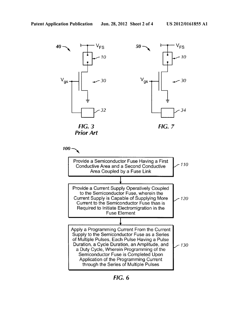 APPARATUS AND METHOD FOR PROGRAMMING AN ELECTRONICALLY PROGRAMMABLE     SEMICONDUCTOR FUSE - diagram, schematic, and image 03