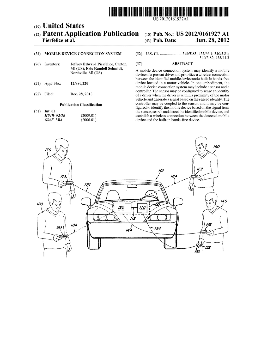 MOBILE DEVICE CONNECTION SYSTEM - diagram, schematic, and image 01