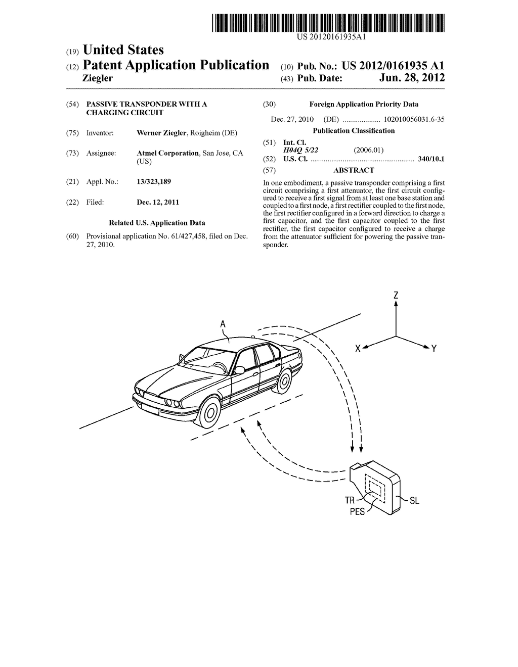 Passive Transponder with a Charging Circuit - diagram, schematic, and image 01