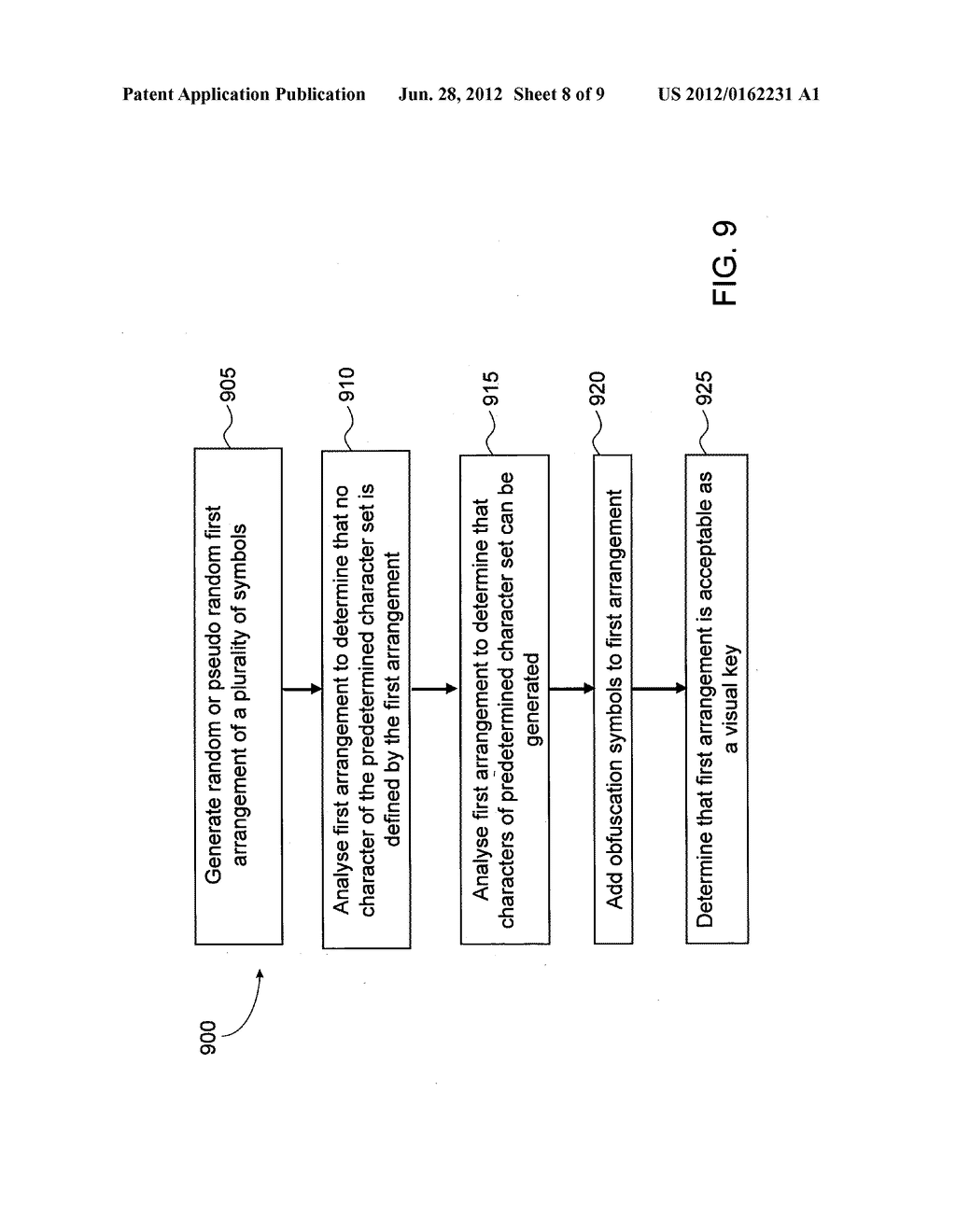 METHOD AND SYSTEM FOR GENERATING A VISUAL KEY - diagram, schematic, and image 09