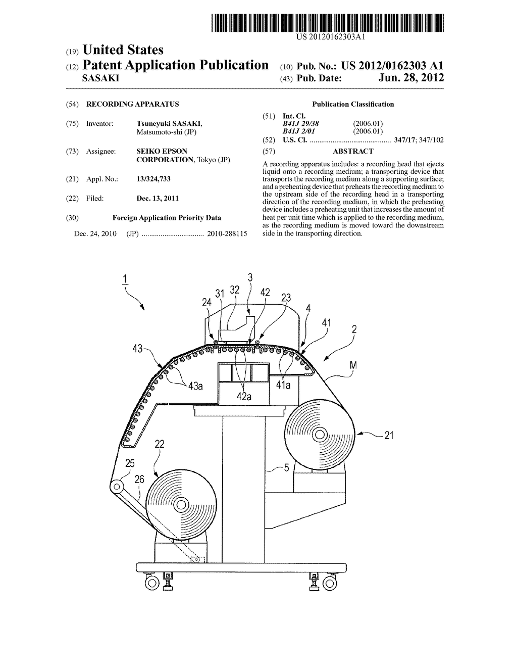 RECORDING APPARATUS - diagram, schematic, and image 01