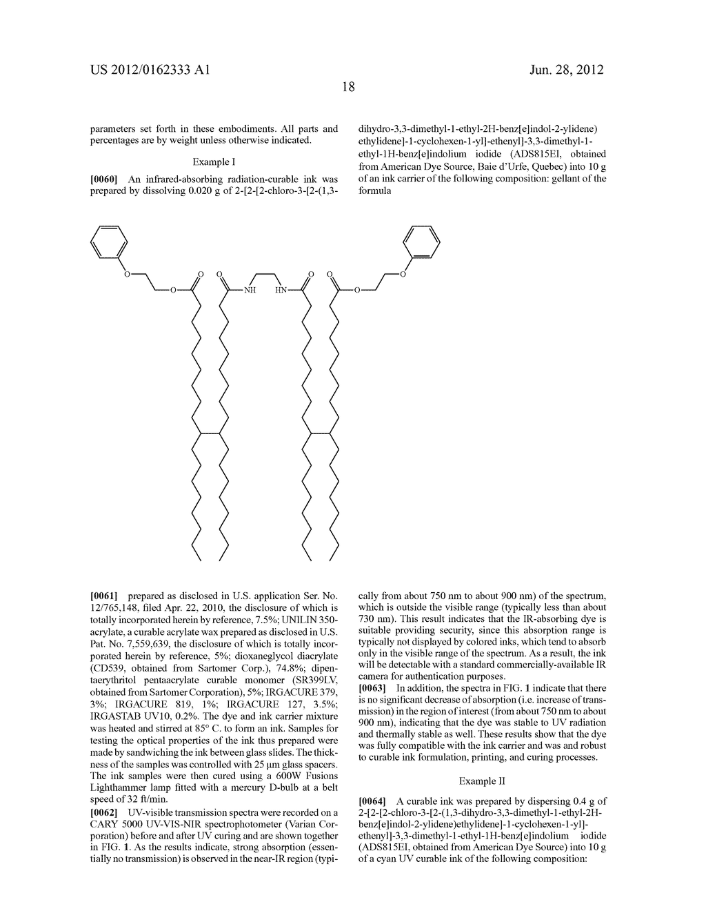 Infrared-Absorbing Radiation-Curable Inks - diagram, schematic, and image 20