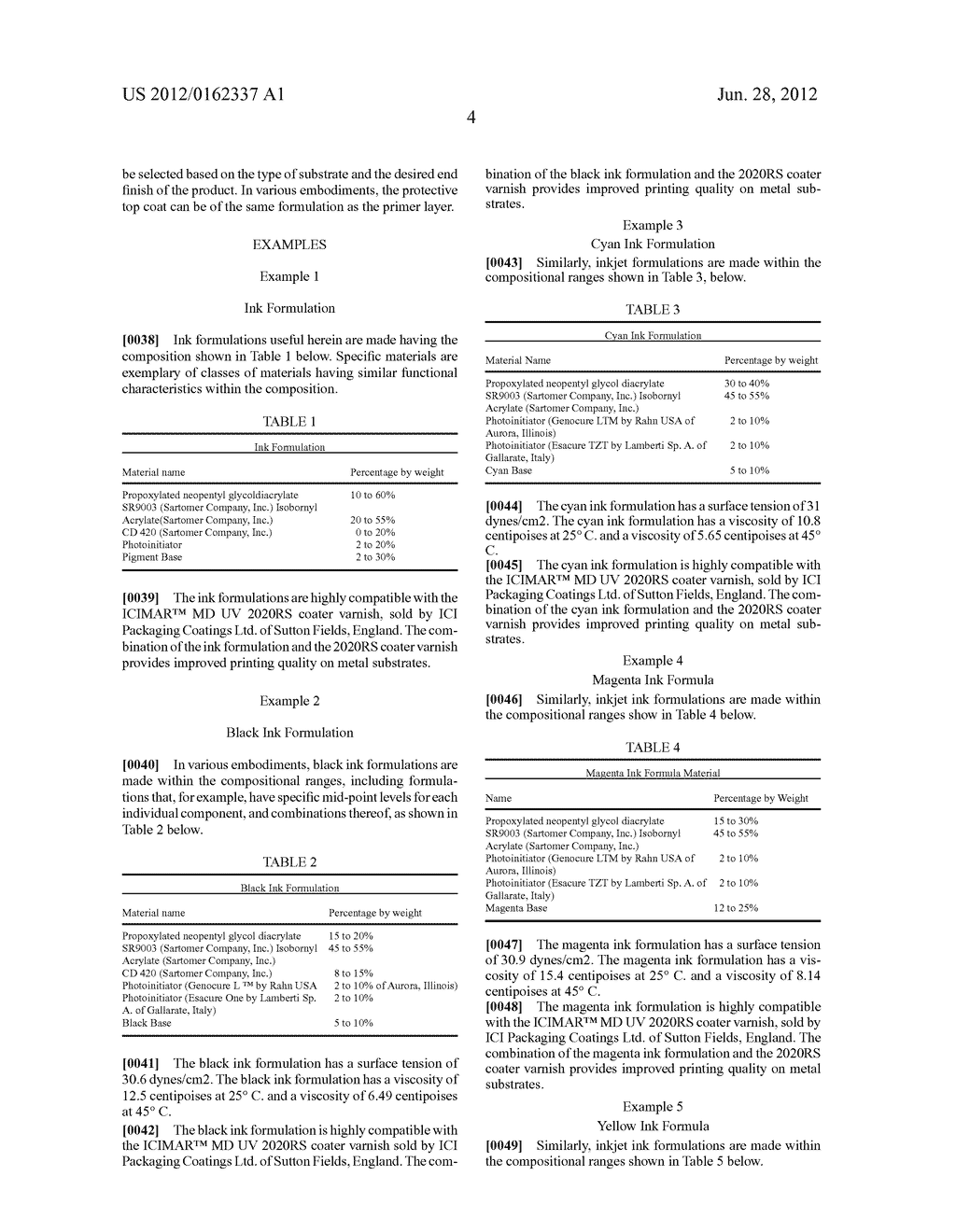 METHOD AND COMPOSITION FOR INK JET PRINTING ON A NONABSORBENT SUBSTRATE - diagram, schematic, and image 05