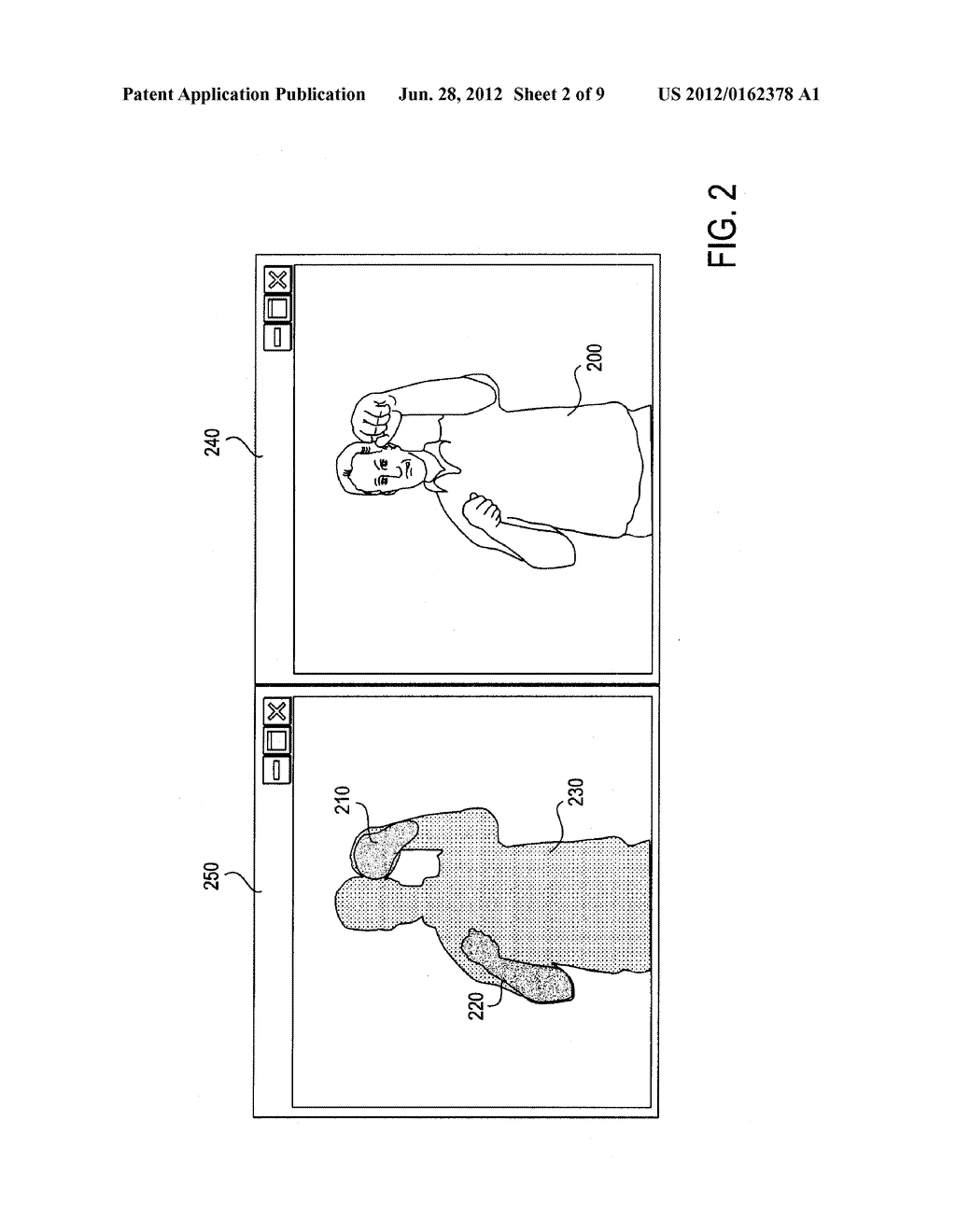 METHOD AND SYSTEM FOR VISION-BASED INTERACTION IN A VIRTUAL ENVIRONMENT - diagram, schematic, and image 03