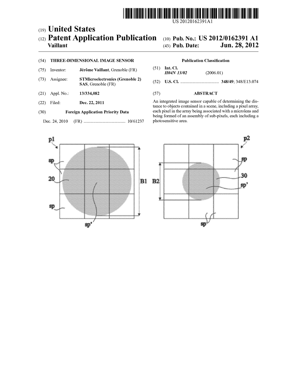 THREE-DIMENSIONAL IMAGE SENSOR - diagram, schematic, and image 01