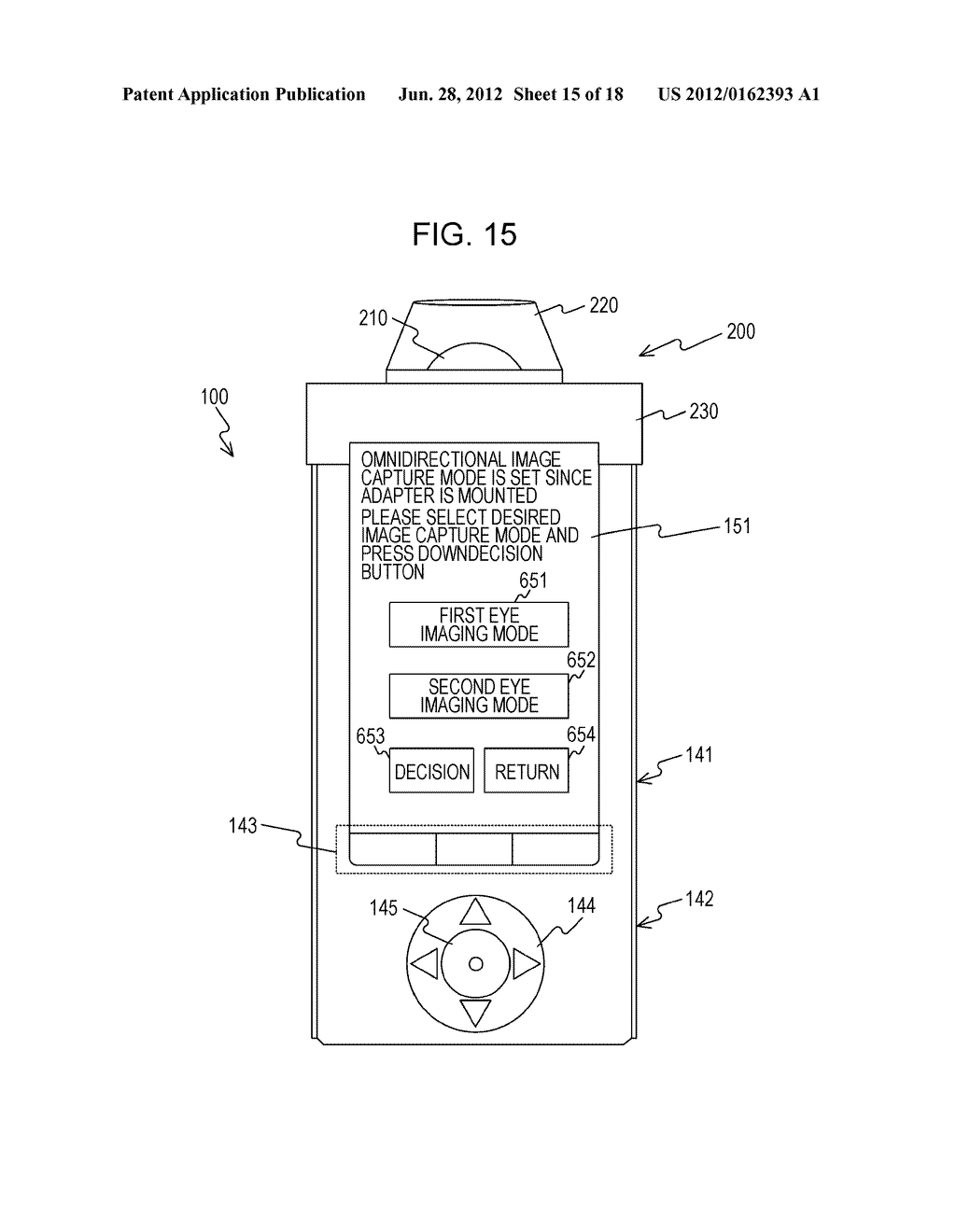 IMAGING APPARATUS, CONTROLLING METHOD THEREOF, AND PROGRAM - diagram, schematic, and image 16