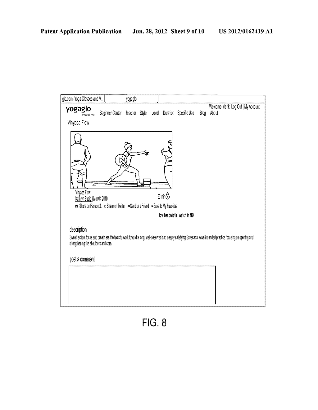 Method and Apparatus for Yoga Class Imaging and Streaming - diagram, schematic, and image 10