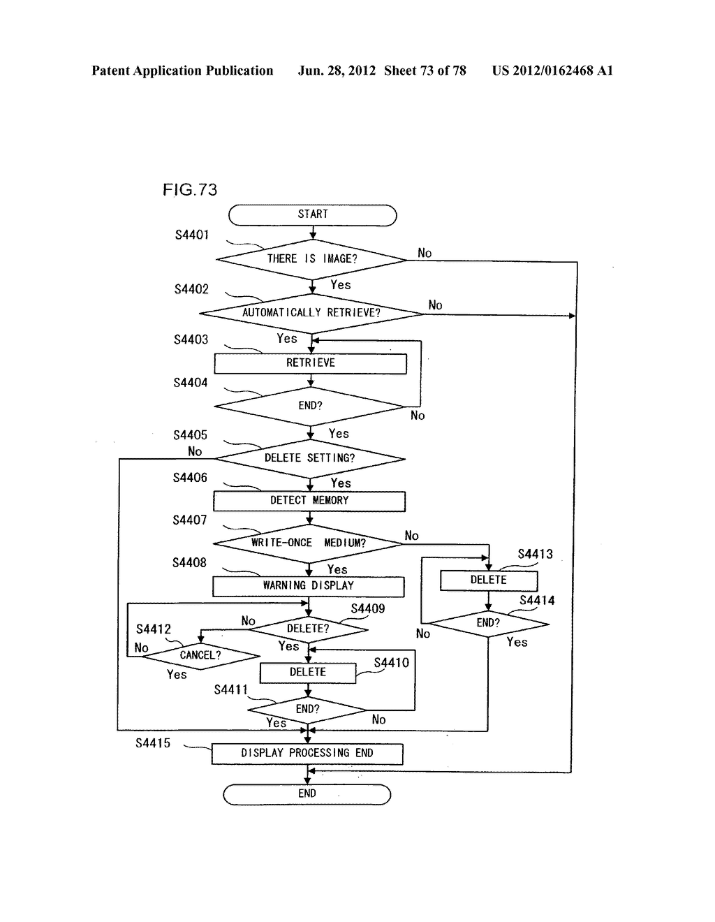 DIGITAL CAMERA WITH EXTERNAL STORAGE MEDIUM DETECTOR - diagram, schematic, and image 74