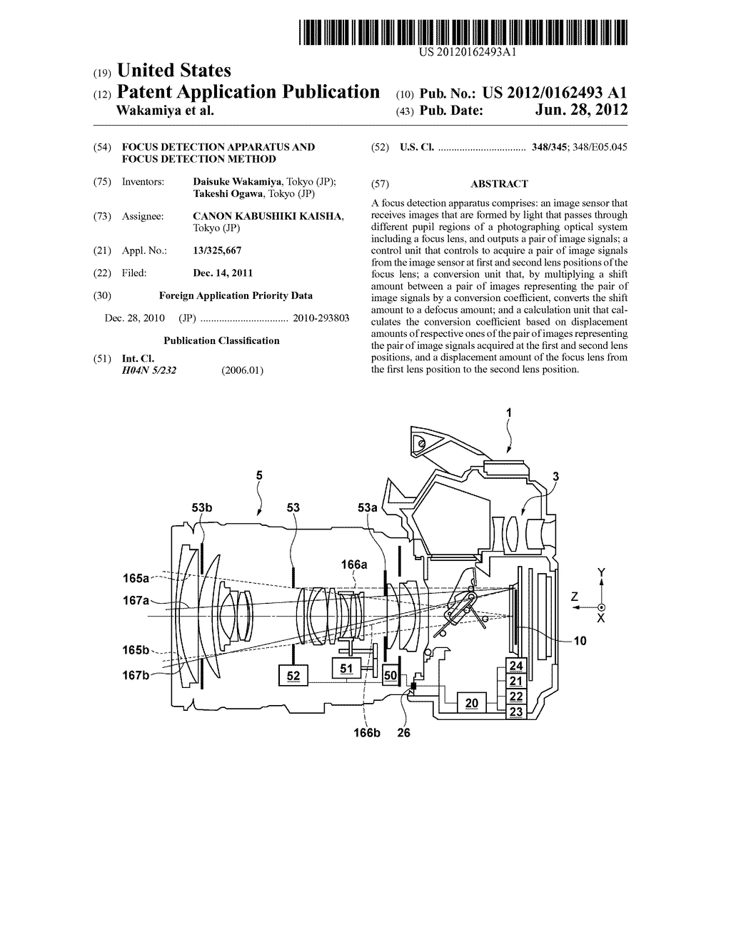 FOCUS DETECTION APPARATUS AND FOCUS DETECTION METHOD - diagram, schematic, and image 01