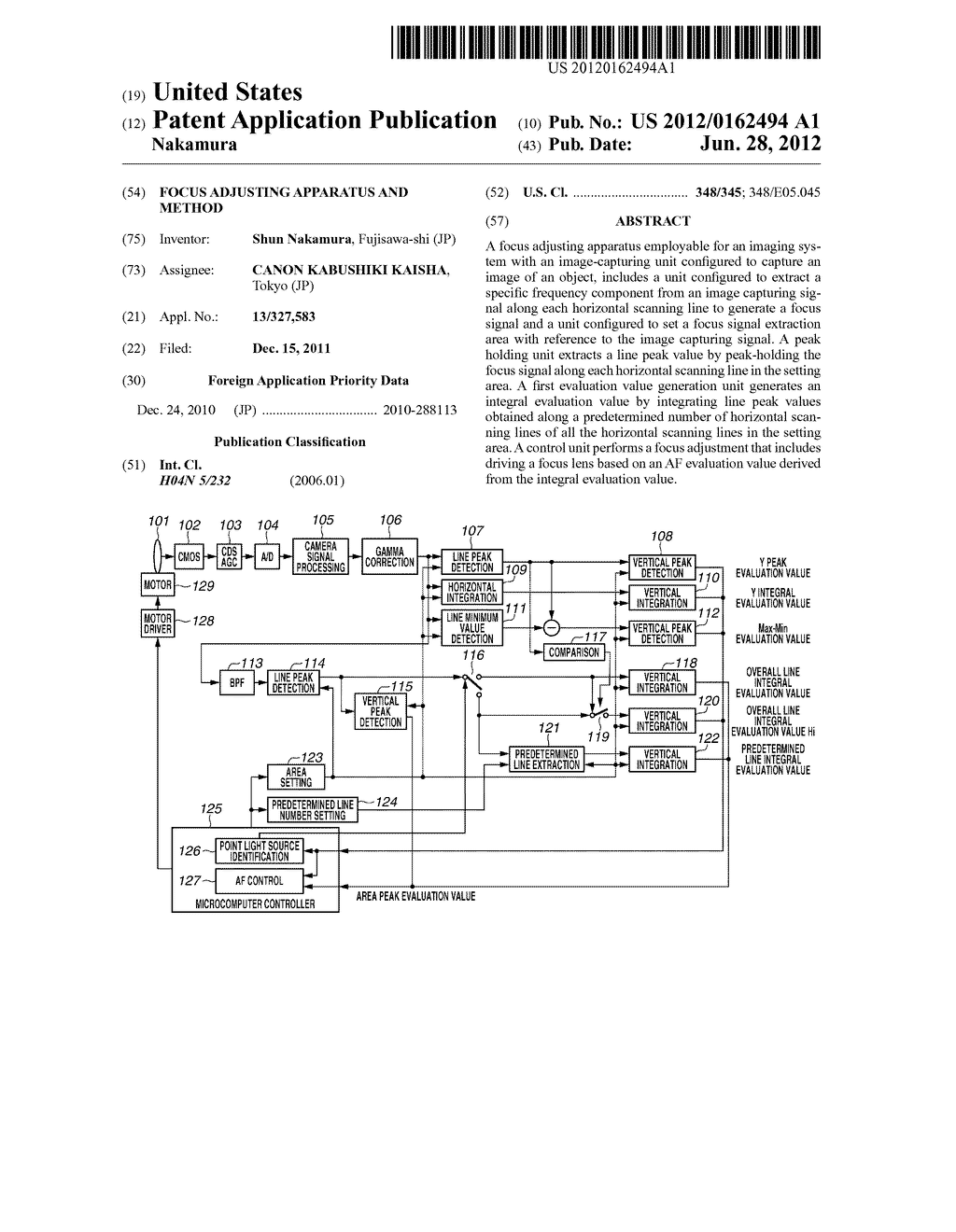 FOCUS ADJUSTING APPARATUS AND METHOD - diagram, schematic, and image 01