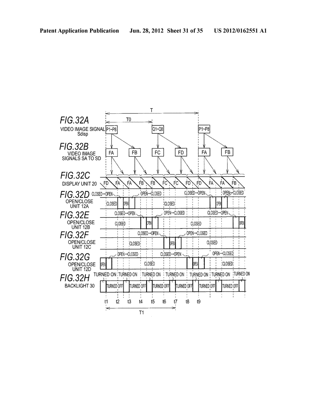 METHOD FOR DRIVING STEREOSCOPIC DISPLAY APPARATUS AND STEREOSCOPIC DISPLAY     APPARATUS - diagram, schematic, and image 32