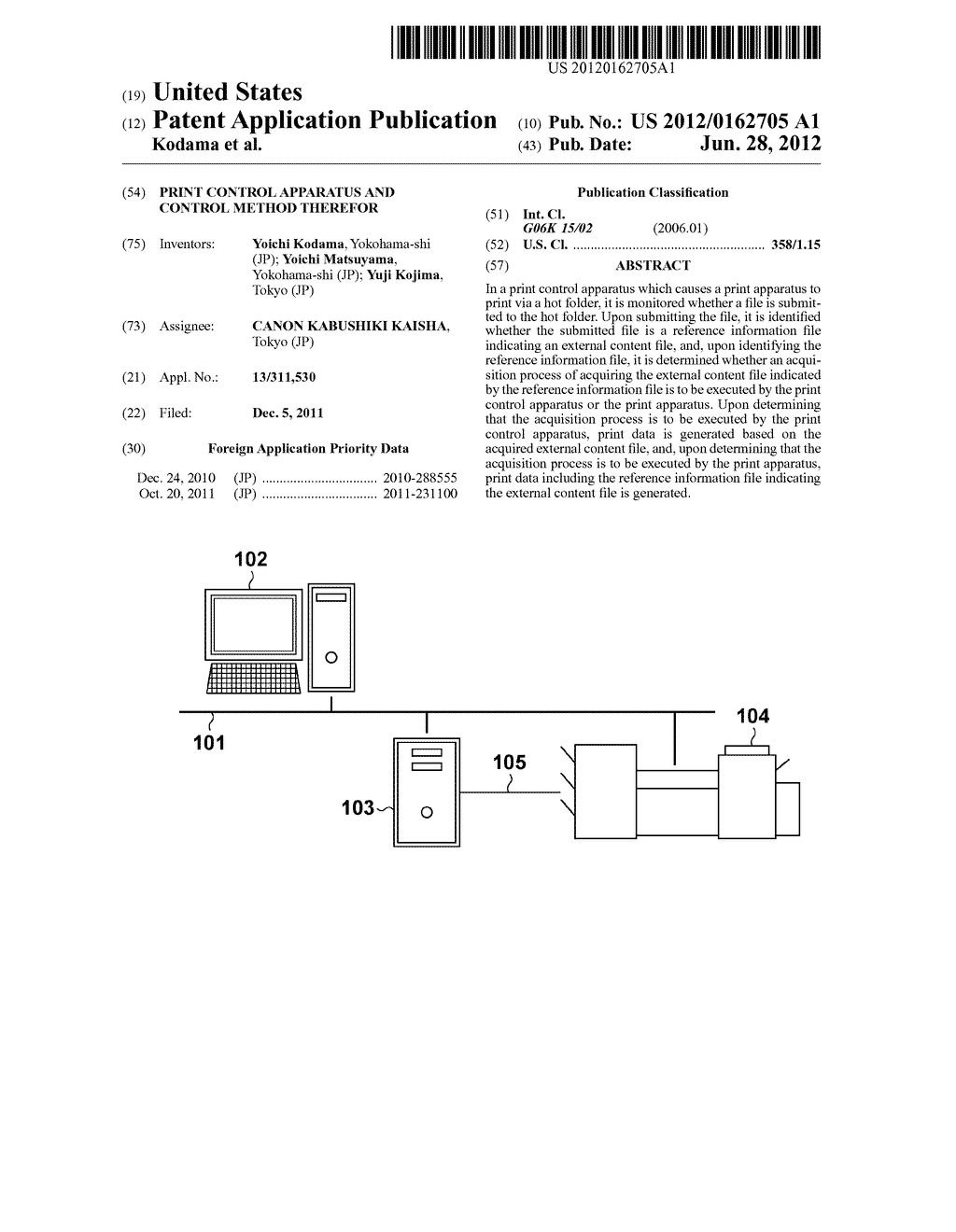 PRINT CONTROL APPARATUS AND CONTROL METHOD THEREFOR - diagram, schematic, and image 01