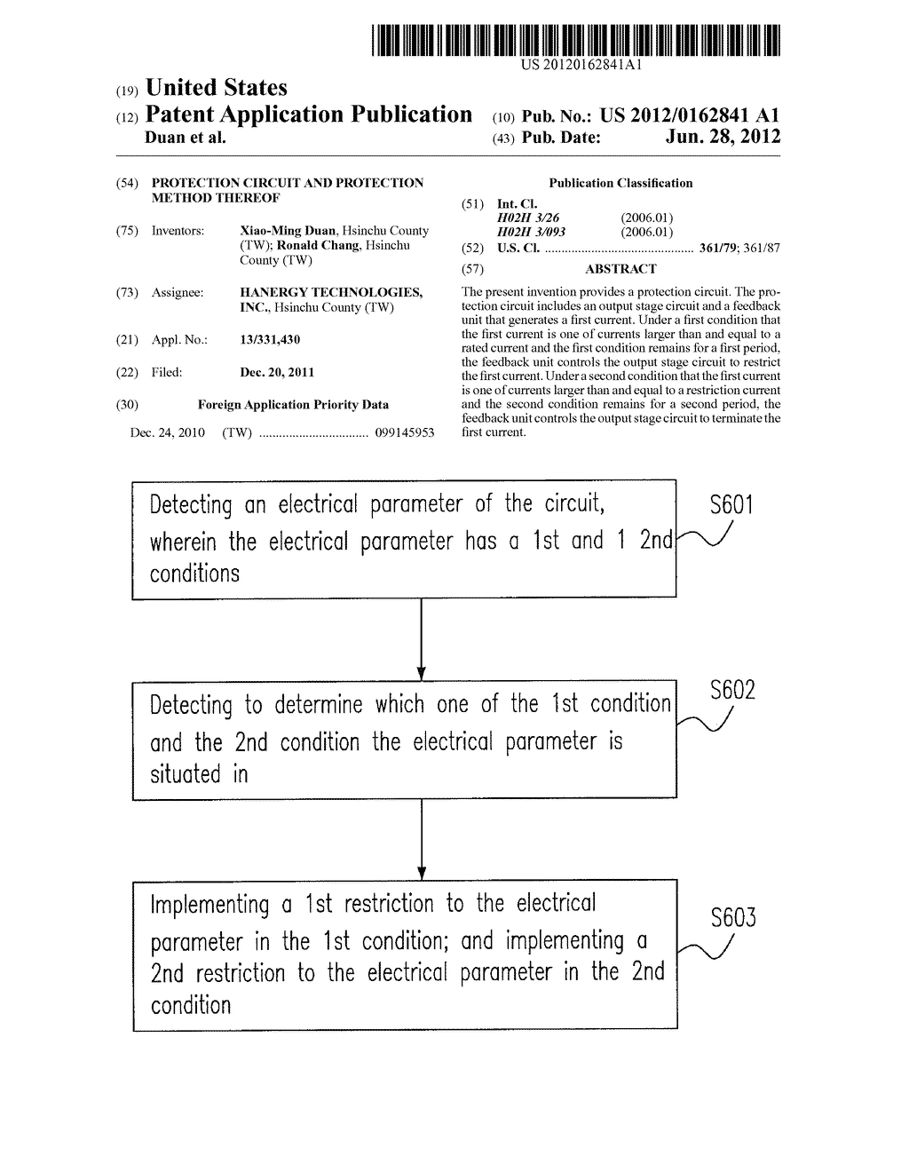 PROTECTION CIRCUIT AND PROTECTION METHOD THEREOF - diagram, schematic, and image 01