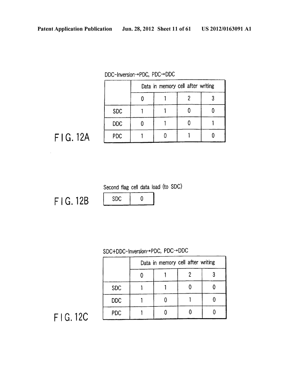 SEMICONDUCTOR MEMORY DEVICE WHICH STORES PLURAL DATA IN A CELL - diagram, schematic, and image 12