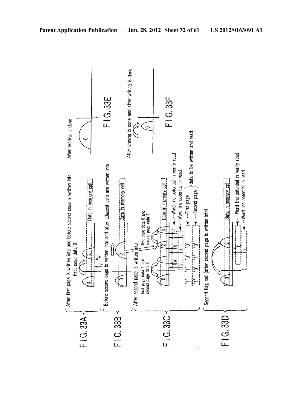 SEMICONDUCTOR MEMORY DEVICE WHICH STORES PLURAL DATA IN A CELL - diagram, schematic, and image 33