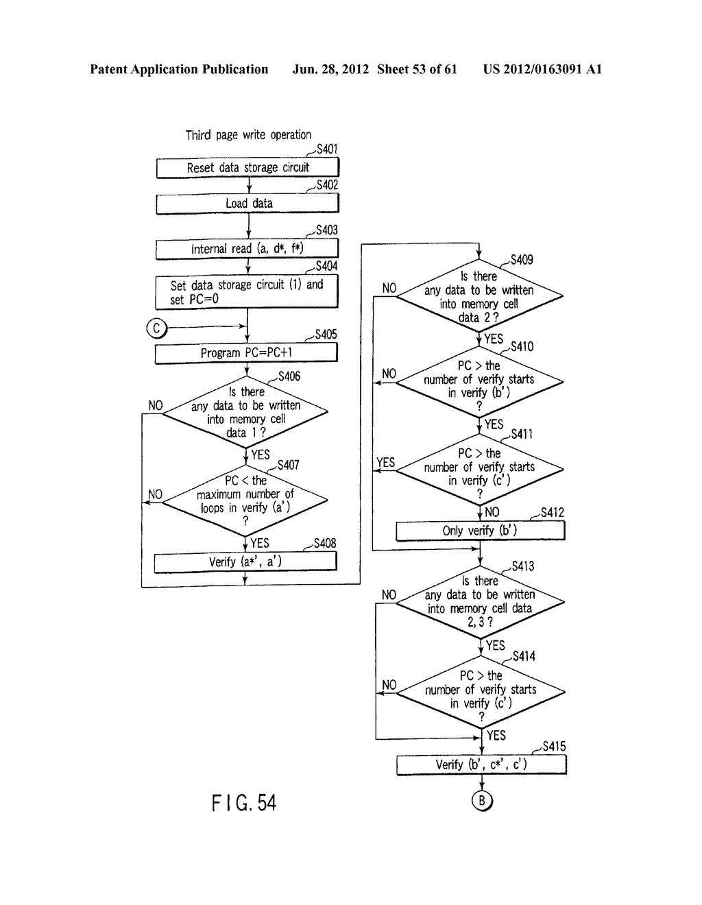 SEMICONDUCTOR MEMORY DEVICE WHICH STORES PLURAL DATA IN A CELL - diagram, schematic, and image 54