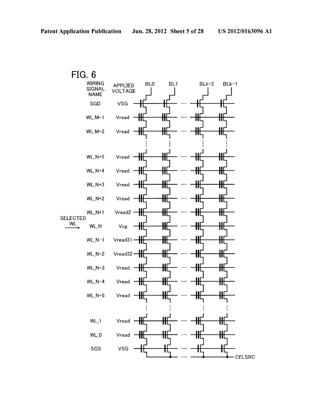 NONVOLATILE SEMICONDUCTOR MEMORY DEVICE AND METHOD FOR CONTROLLING THE     SAME - diagram, schematic, and image 06