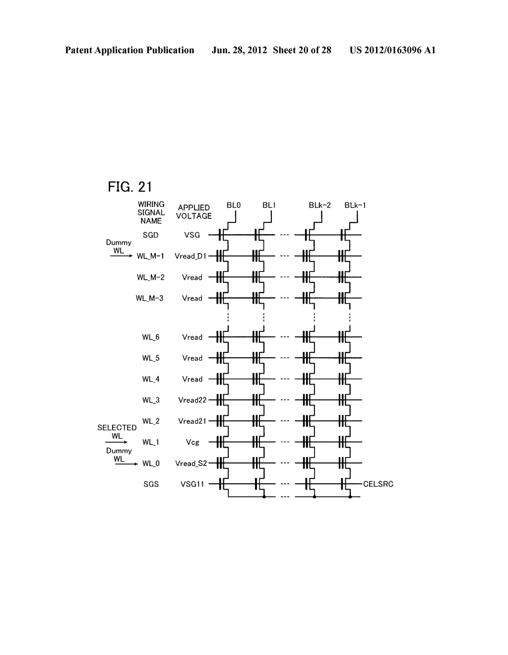 NONVOLATILE SEMICONDUCTOR MEMORY DEVICE AND METHOD FOR CONTROLLING THE     SAME - diagram, schematic, and image 21