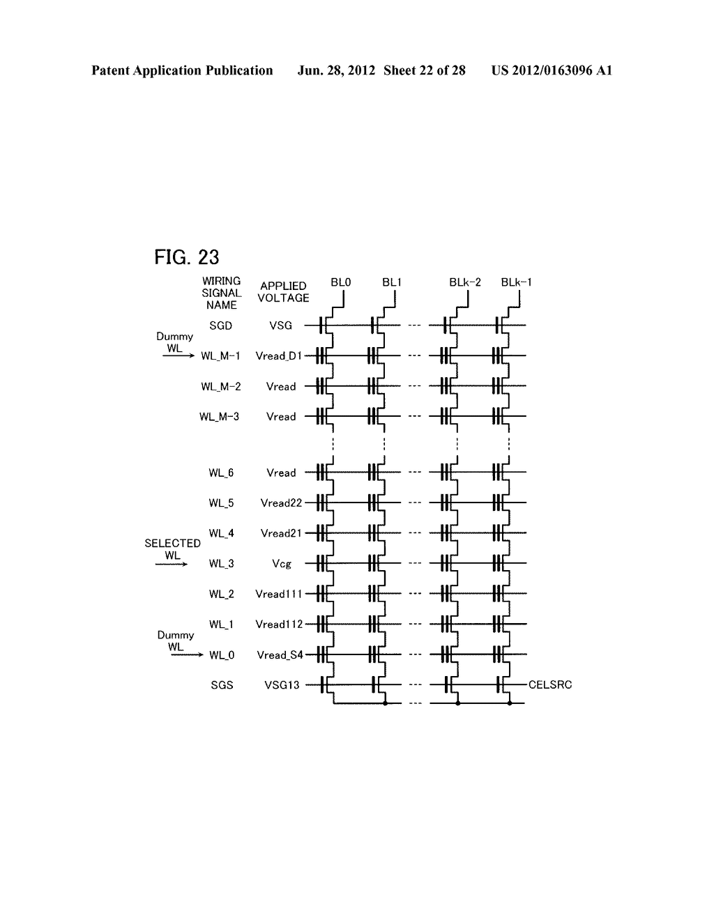NONVOLATILE SEMICONDUCTOR MEMORY DEVICE AND METHOD FOR CONTROLLING THE     SAME - diagram, schematic, and image 23
