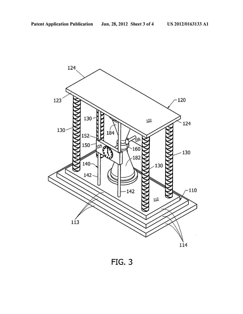 Timepiece and Urn Combination Device - diagram, schematic, and image 04