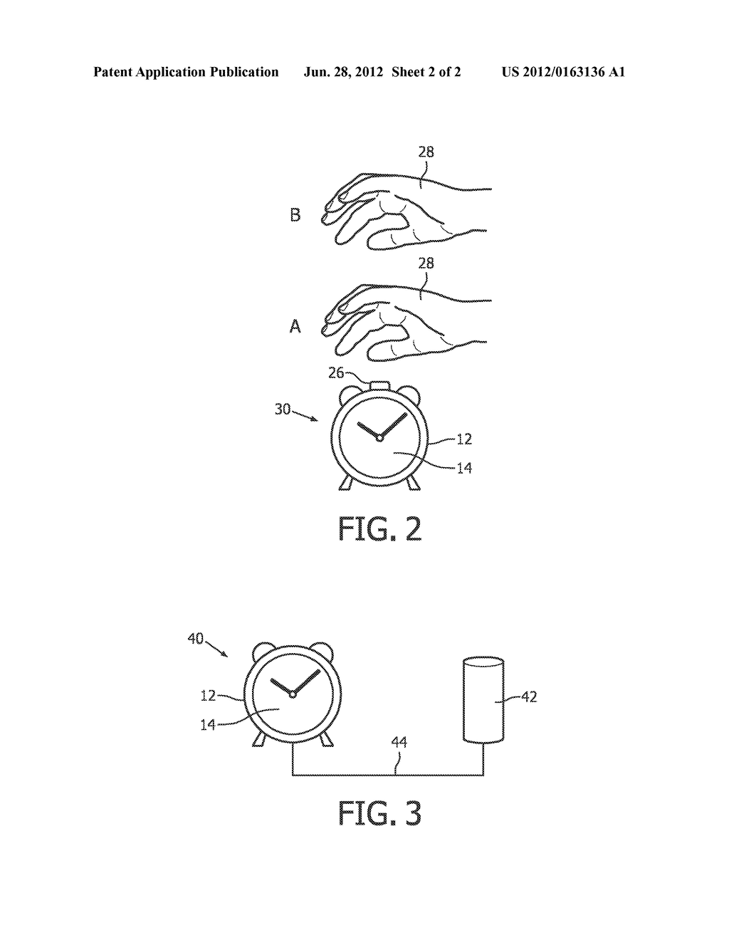 ALARM CLOCK AND METHOD FOR CONTROLLING A WAKE-UP ALARM - diagram, schematic, and image 03