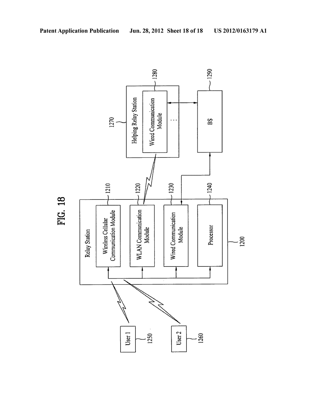 METHOD FOR PROCESSING TRAFFIC IN UNUSED BAND IN AN INTERMEDIATE ACCESS     POINT - diagram, schematic, and image 19