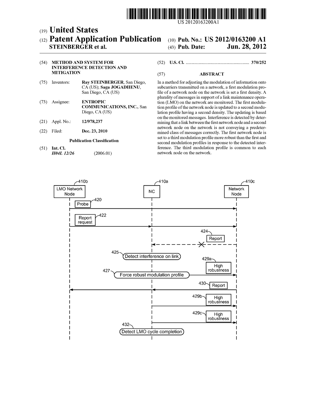 Method and System for Interference Detection and Mitigation - diagram, schematic, and image 01