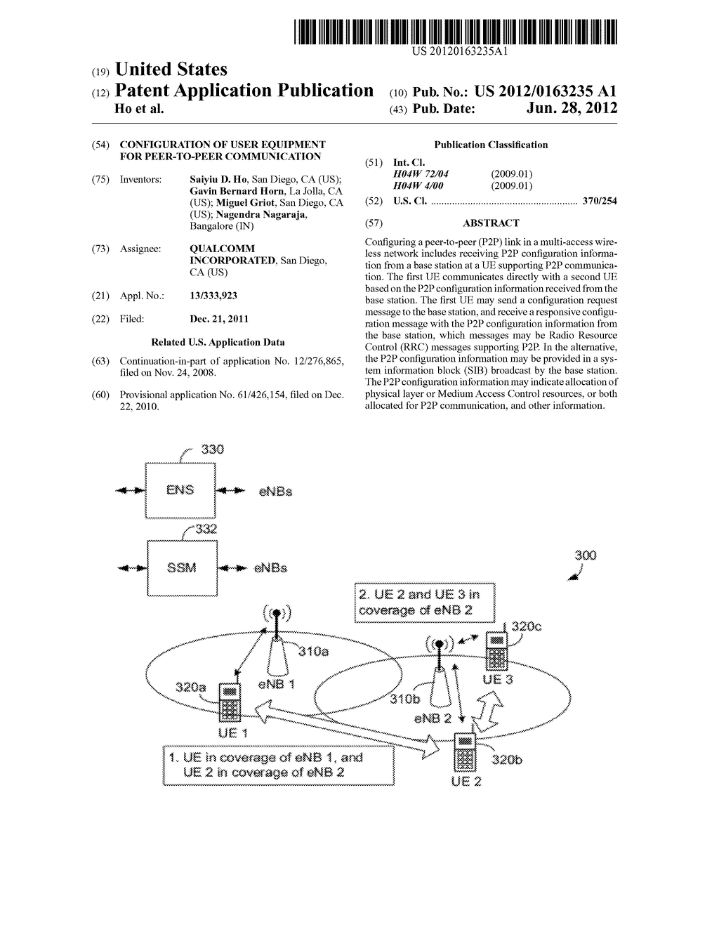 CONFIGURATION OF USER EQUIPMENT FOR PEER-TO-PEER COMMUNICATION - diagram, schematic, and image 01